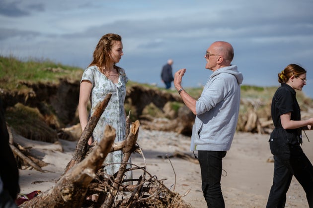 Jodie Comer and Danny Boyle filming 28 Years Later in the North East of England