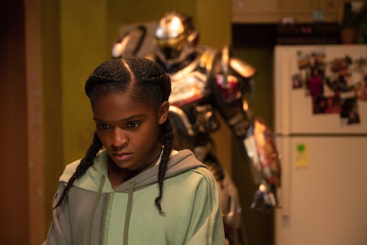 Thorne as Riri Williams in a scene from "Ironheart."