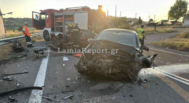 Θανατηφόρο τροχαίο στη Βοιωτία - Ζευγάρι σκοτώθηκε σε μετωπική σύγκρουση