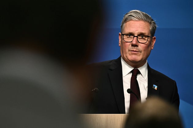 Keir Starmer at the Nato press conference.
