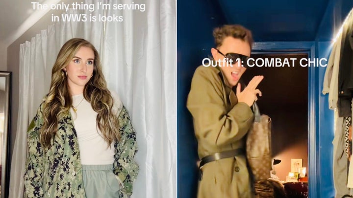 On TikTok, "WW3 fits” has been trending for days, with teens and twenty-somethings sharing the camo-heavy looks they jokingly say they'll wear in the event of a nuclear world war.