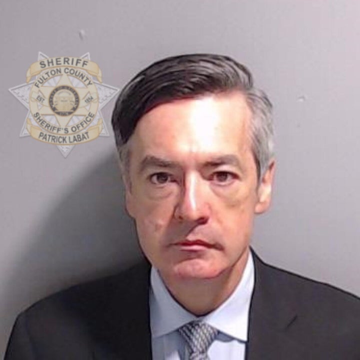 In this handout provided by the Fulton County Sheriff's Office, former Trump lawyer Kenneth Chesebro poses for his booking photo on August 23, 2023, in Atlanta, Georgia.