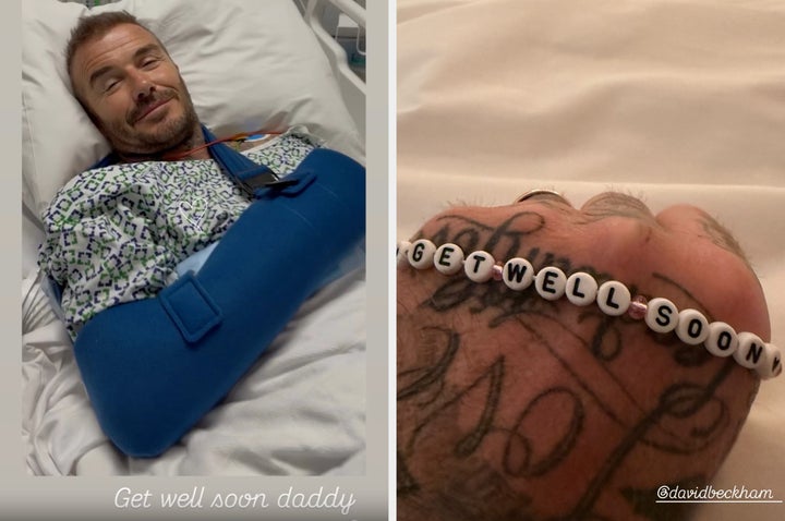 Victoria Beckham posted about husband David's hospital stint on Instagram