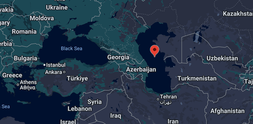 Η Κασπία Θάλασσα βρέχει τις ακτές Ρωσίας, Καζακστάν, Τουρκμενιστάν, Ιράν και Αζερμπαϊτζάν