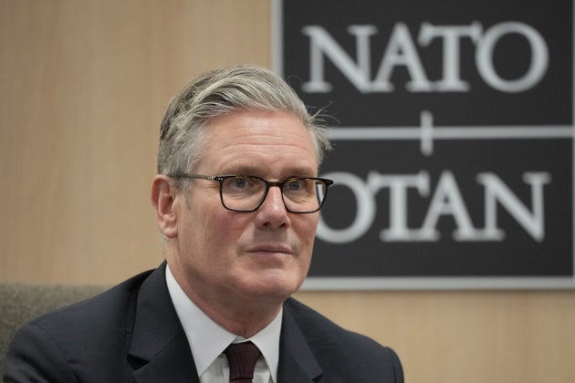 Keir Starmer at the NATO summit in The Hague.