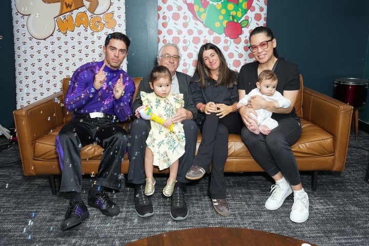 De Niro and Gia with Tiffany Chen, on the right, united by John Pearce and Jessie Adamo Pearce. 