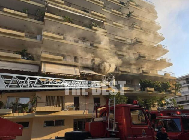 Φωτιά σε διαμέρισμα στην Πάτρα.