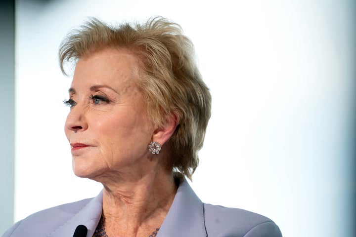 Linda McMahon, US education secretary, during a Bloomberg News interview in Washington, DC, US, on Tuesday, June 10, 2025. Photographer: Stefani Reynolds/Bloomberg via Getty Images