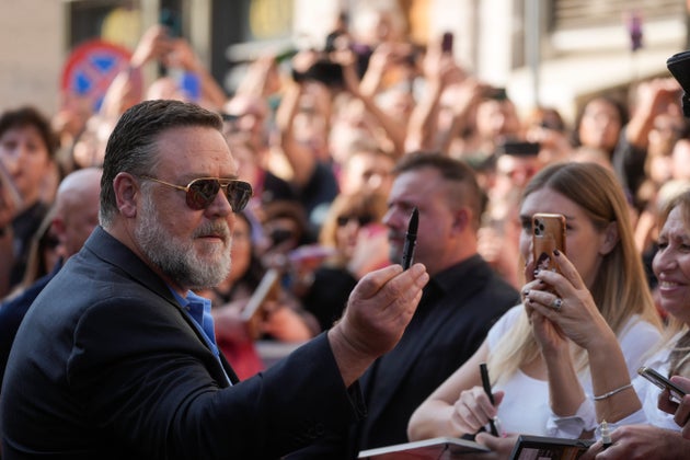 Φωτογραφία αρχείου - Ο Ράσελ Κρόου στη Ρώμη, Οκτώβριος 2022. (AP Photo/Gregorio Borgia)