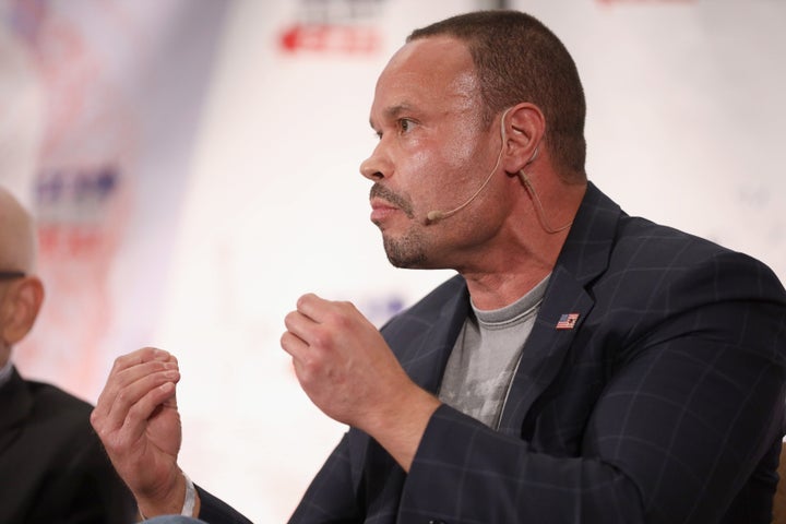 Dan Bongino speaks onstage during Politicon 2018 at the Los Angeles Convention Center on Oct. 20, 2018.