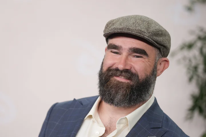Jason Kelce at the 2025 Disney Upfront event.
