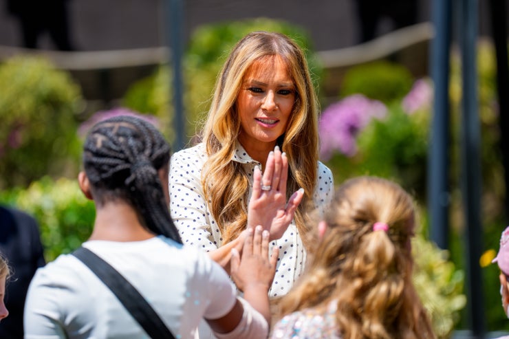 Melania Trump visited Children's National Hospital in Washington, D.C., as Republicans slashed Medicaid funding.