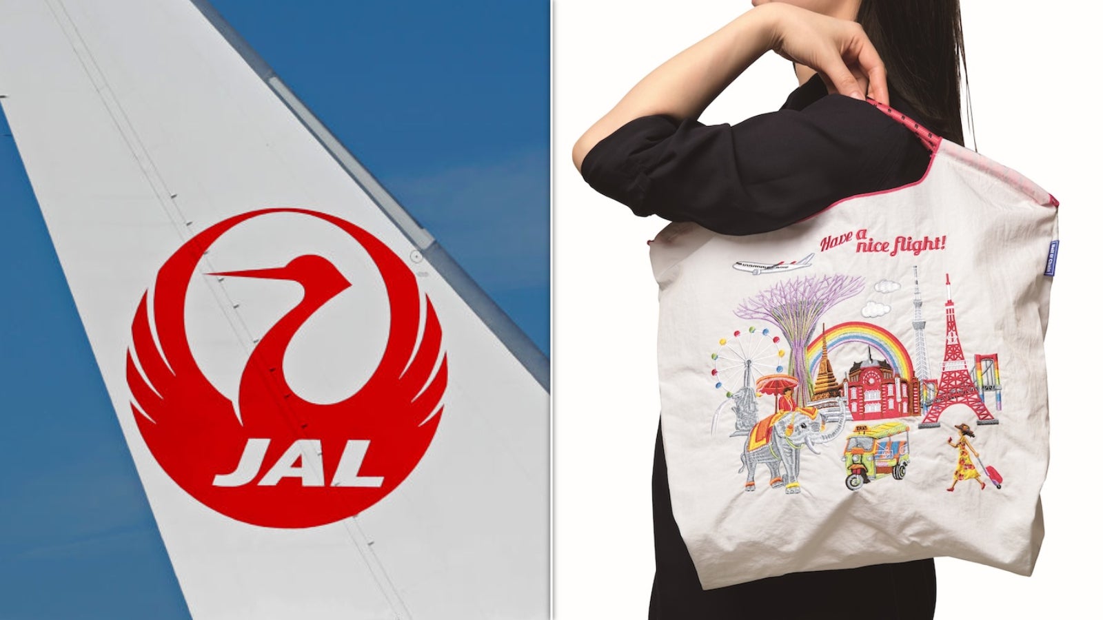 JAL 機内販売　ボールアンドチェーン ボールアンドチェーン エコバッグ JAL機内販売 新品未使用 新品 JAL