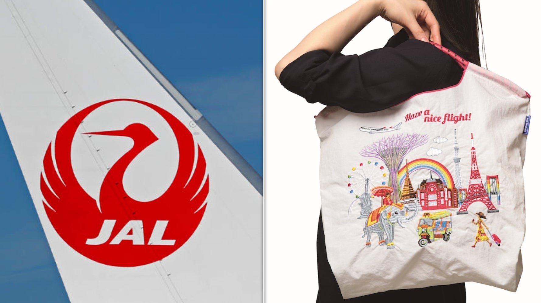 Ball ＆Chain ボールアンドチェーン　JALコラボ ポップで個性的な絵柄のバッグが人気の Ball&Chain と JAL が初