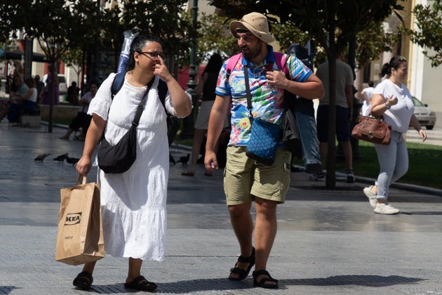 Στιγμιότυπο από την Θεσσαλονίκη, Δευτέρα 7 Ιουλίου 2025. Υψηλές τιμές της θερμοκρασίας κατά τη διάρκεια της ημέρας, με τιμές που κυμάνθηκαν έως 41 βαθμούς Κελσίου. (ΝΑΣΟΣ ΣΙΜΟΠΟΥΛΟΣ/EUROKINISSI)
