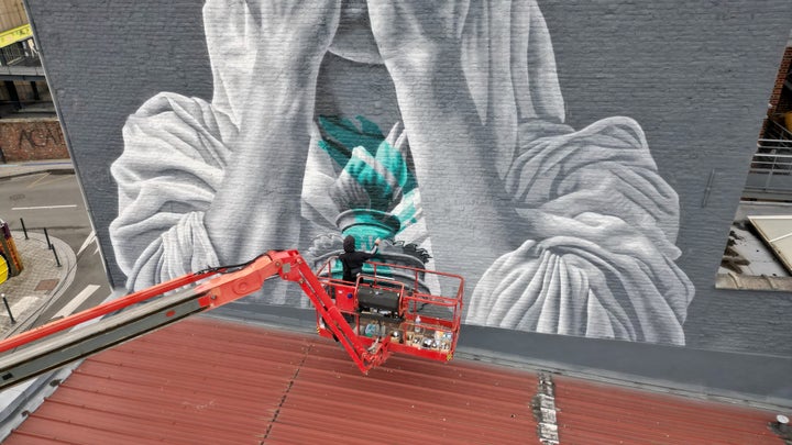 The artwork has generated backlash from Donald Trump supporters.