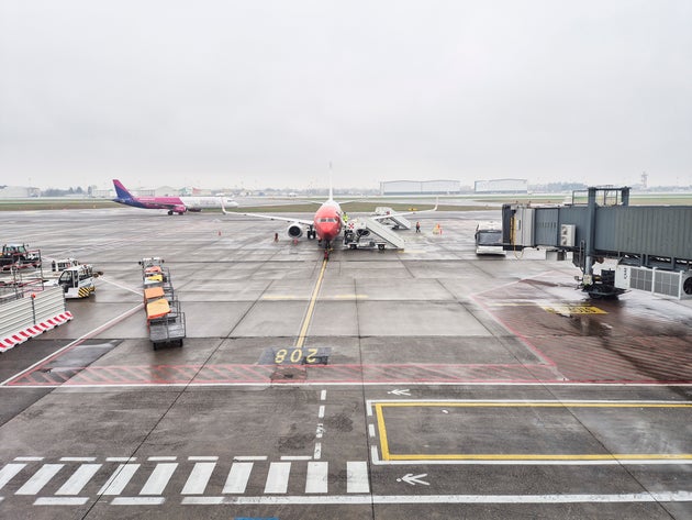 Το αεροδρόμιο Όριο Αλ Σέριο του Μπέργκαμο της Ιταλίας.(Photo by: Giovanni Mereghetti/UCG/Universal Images Group via Getty Images)