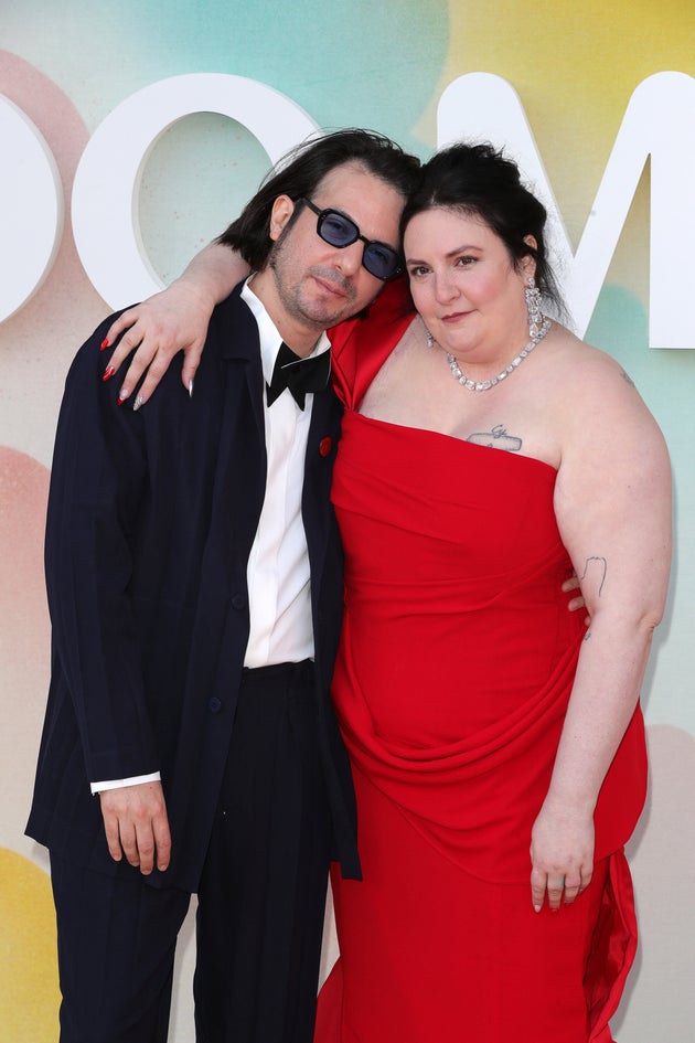 Lena Dunham's husband Luis Felber, left, is a co-creator and executive producer of Too Much.