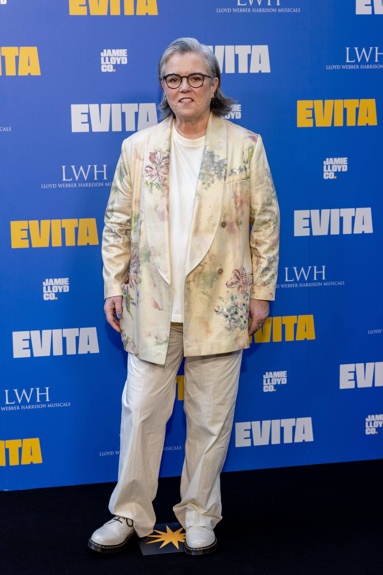 Musical theatre devotee Rosie O'Donnell attends the press night of Evita's current West End run in July 2025