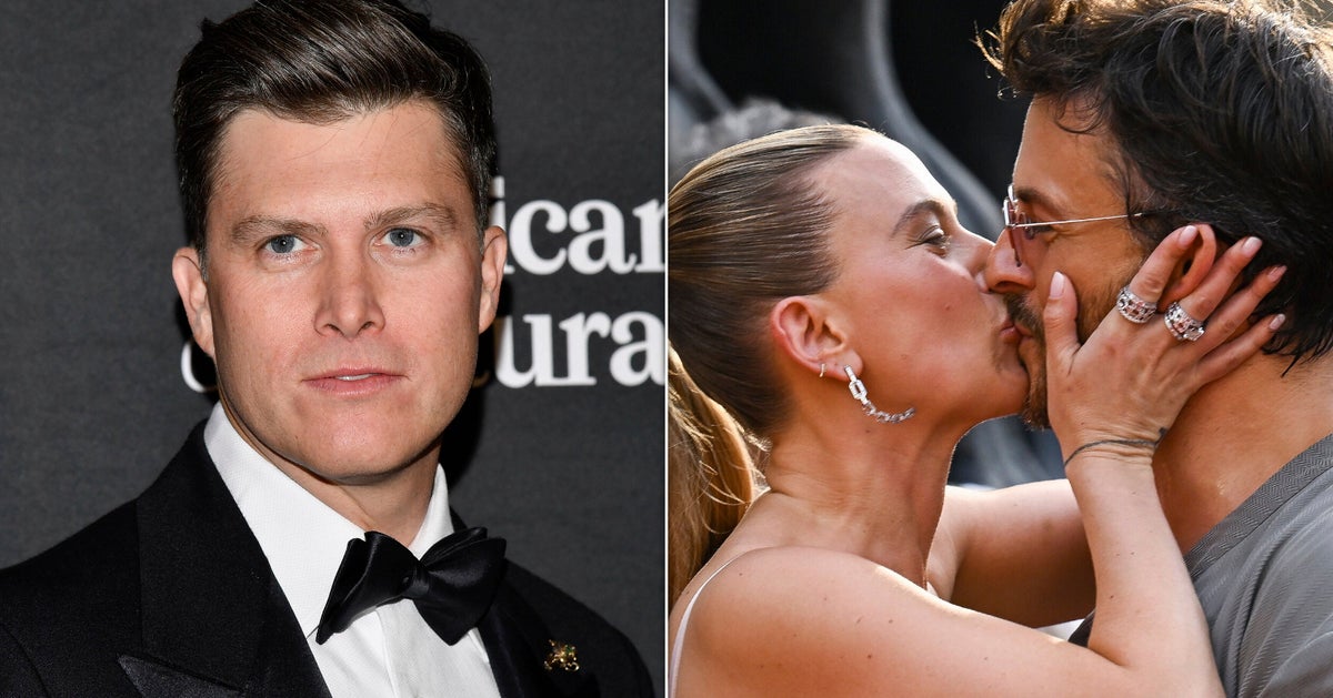 Colin Jost Reacts To Wife Scarlett Johansson Publicly Kissing 'Jurassic World' Co-Star