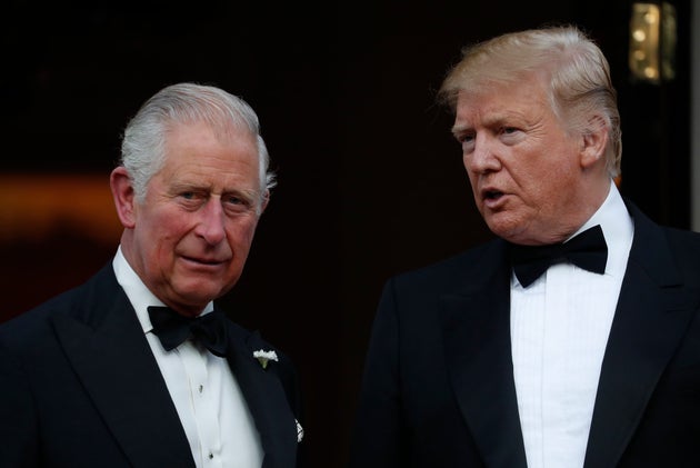 Donald Trump and the then-Prince of Wales during the US president's first state visit to the UK in 2019.