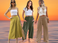 【PERSTEP】25SS★ Cotton Breeze Trouser Pants Amazon.com: PACIBE Womens Cotton Linen Wide Leg Pants Summer