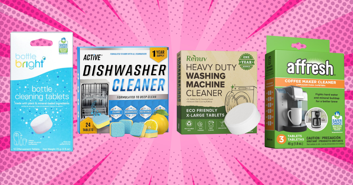 Cleaning Tablets For Washing Machines, Water Bottles & More To Make Life Easier