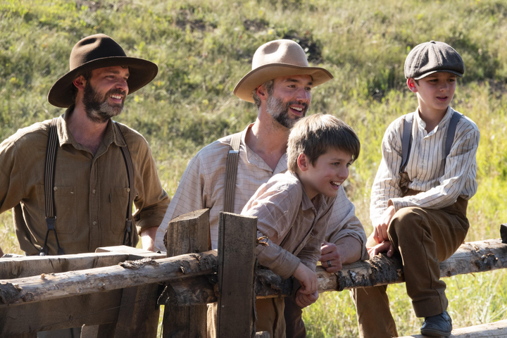 Conservatives Slammed This New Present For That includes Homosexual Dads — And Producer Chip Gaines Did Not Maintain Again - The Boston Courier 1 Jason Hanna, Joe Riggs and their twin sons on "Back to the Frontier."