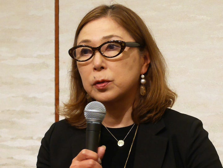 日本ペンクラブ会長の桐野夏生さん（2021年5月のペンクラブ会長選出時に撮影）