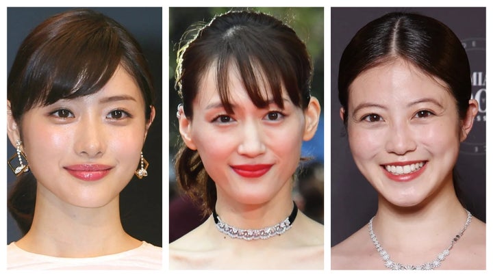 (左から)石原さとみさん、綾瀬はるかさん、今田美桜さん