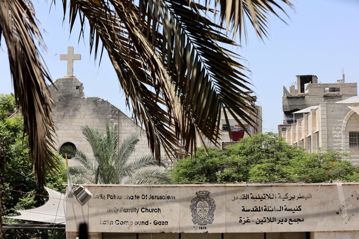 Israel Bombs Gaza's Solely Catholic Church, Killing At Least 3 And Wounding Parish Priest 1 A view of the damage to the Holy Family Catholic Church following an Israeli strike on the compound in Gaza City, on July 17, 2025. The Latin Patriarchate of Jerusalem said an Israeli strike on Gaza's only Catholic church killed at least three and injured several more, including the parish priest.