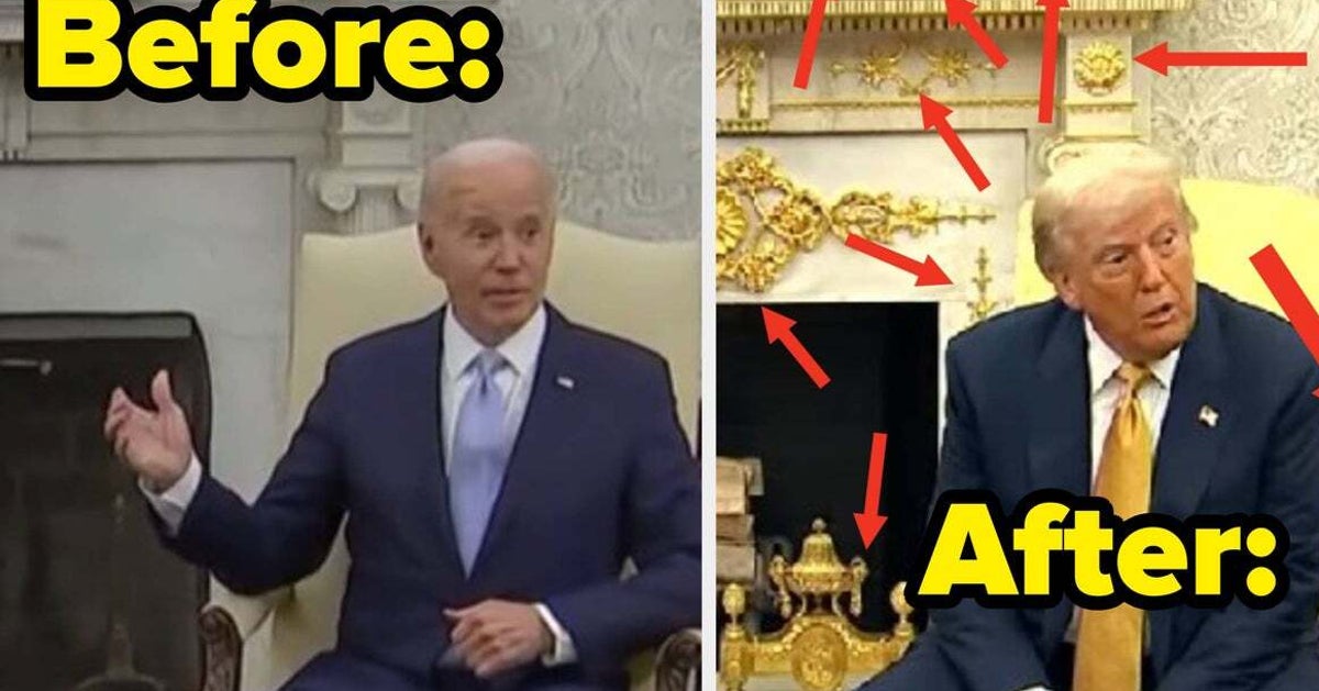 This 'Then And Now' Picture Of The Oval Office Is Going Viral And Says So, So Much About The Trump Administration | HuffPost Latest News