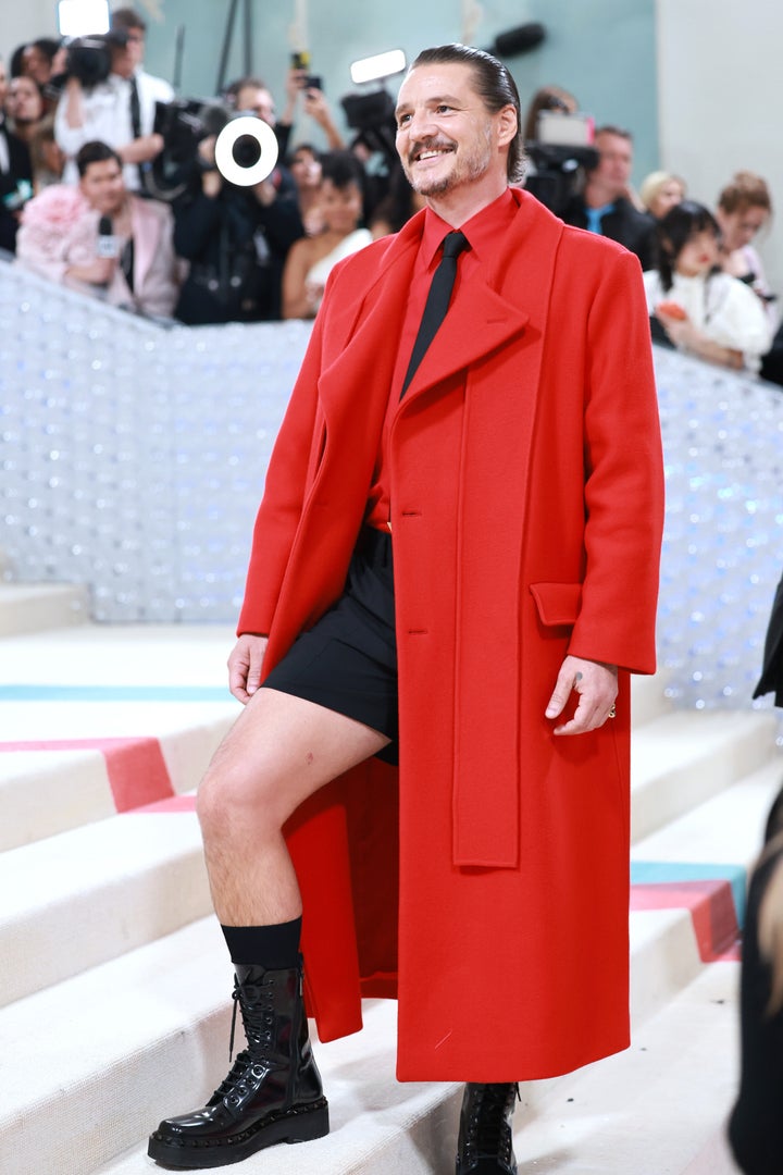 "Hi, I’m Julie, slutty boot pusher since 2023," Ragolia has quipped of her work with Pascal, seen here at the 2023 Met Gala. 