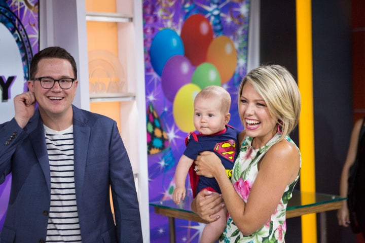 Fichera, Dreyer, and son Calvin on Aug. 2, 2017.