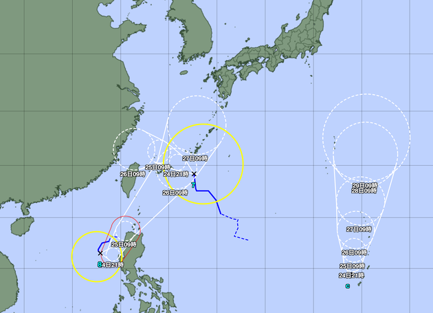 「トリプル台風」になる可能性も