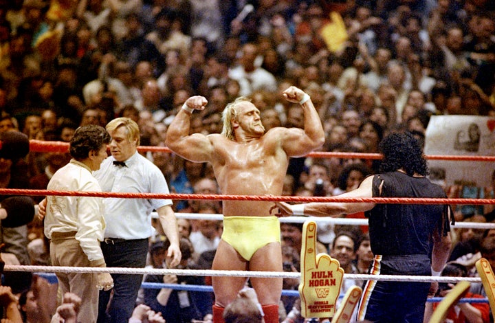 Hogan at WrestleMania at Madison Square Garden in New York on May 31, 1985.