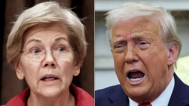 Elizabeth Warren and Donald Trump