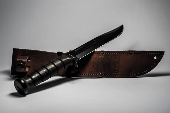 The woman told police that Bryan Kohberger mentioned the use of a Ka-Bar knife, like the one seen here, as a way to kill someone.