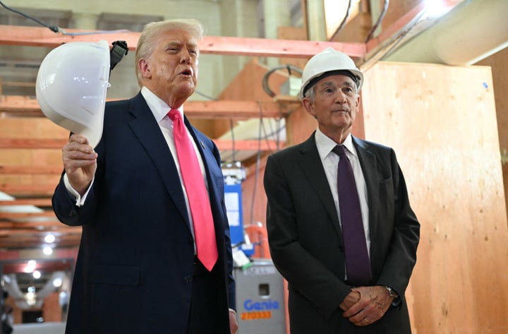 Did it mean something when Trump removed his hard hat?
