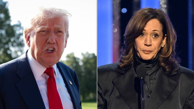 Donald Trump and Kamala Harris