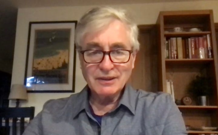 取材に応じる監督。 (スティーヴ・ジェームズ:アメリカ合衆国バージニア州ハンプトン生まれ。二度のアカデミー賞ノミネート、多数の受賞歴を持つドキュメンタリー作家。代表作に『フープ・ドリームス』や『スティーヴィー』『Life Itself』)