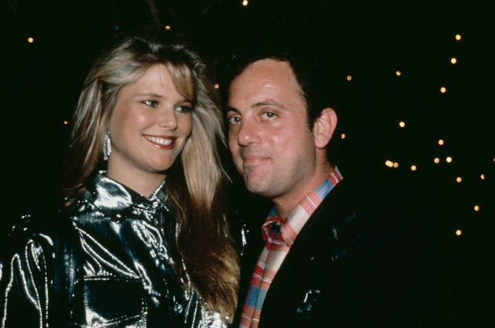Brinkley and Joel in an event in New York City on November 13, 1985.