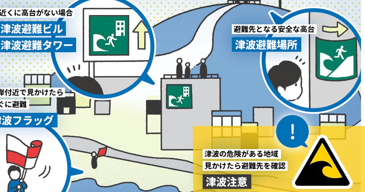 【津波警報】津波から命を守るため、すべきこと・してはいけないこと。北海道と東北の太平洋沿岸に津波警報・津波注意報