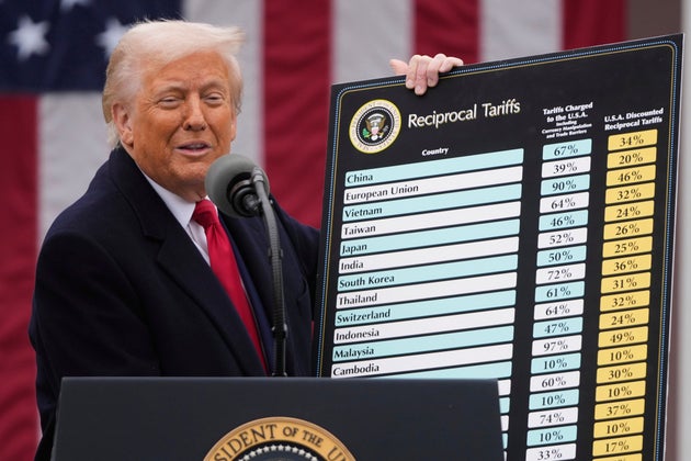 US President Donald Trump speaks during an event to announce new tariffs in the Rose Garden at the White House, on April 2, 2025.