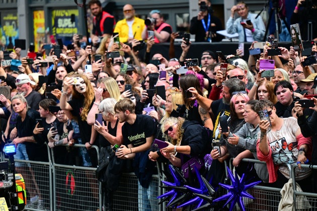 Thousands of fans congregated in Birmingham for Ozzy Osbourne's funeral on Tuesday