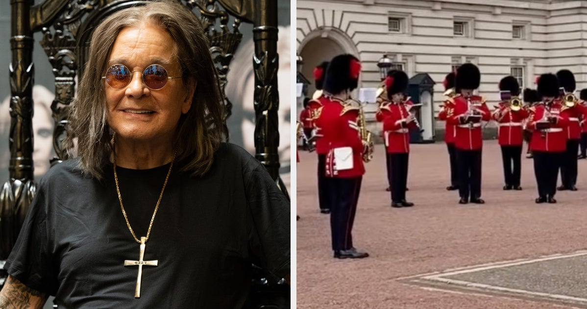 Royal Band Play Ozzy Osbourne Tribute Outside Buckingham Palace