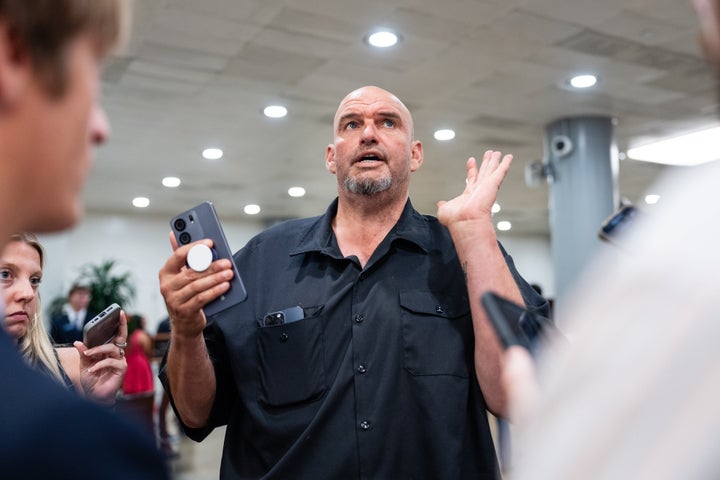 Fetterman says that the humanitarian crisis in Gaza is 1 Senator John Fetterman, a Democrat of Pennsylvania, talks to the members of the media on Tuesday.