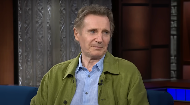 Liam Neeson on The Late Show earlier this week