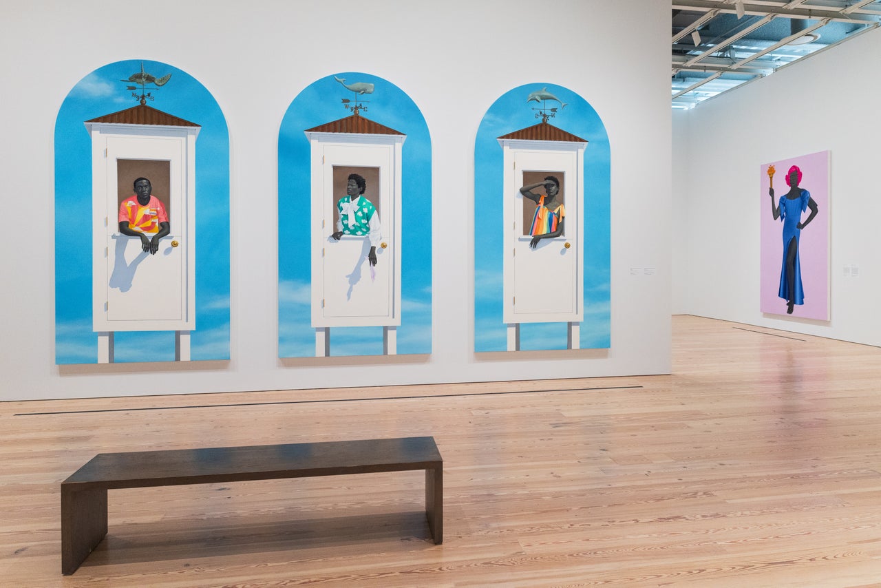Here is "Trans Forming Liberty" on display at the Whitney Museum of American Art in New York City. Look, nothing terrible is happening because people can see it!