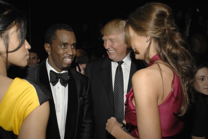 Trump says that Diddy's potential forgive is 1 Cassie, Sean combs, Donald Trump and Melania Trump photographed together at an event at the United Nations in 2008. Trump said it was